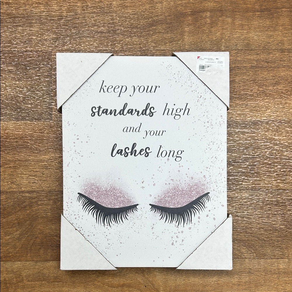 Inspirational Eyelash Wall Art